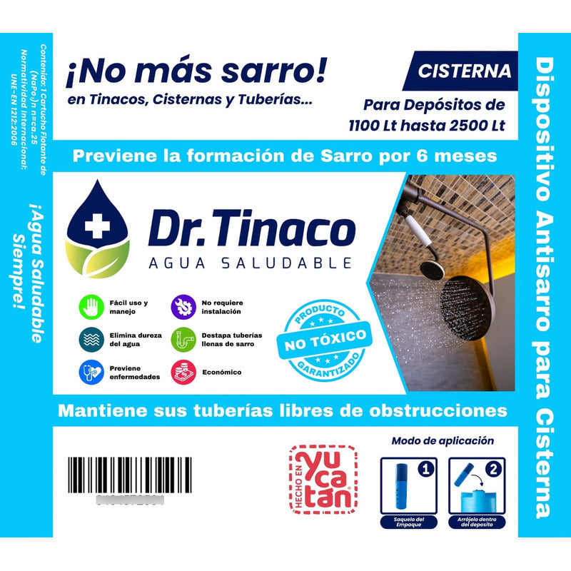Dr. Tinaco Antisarro Cisterna 1100-2200 Lts 20cm