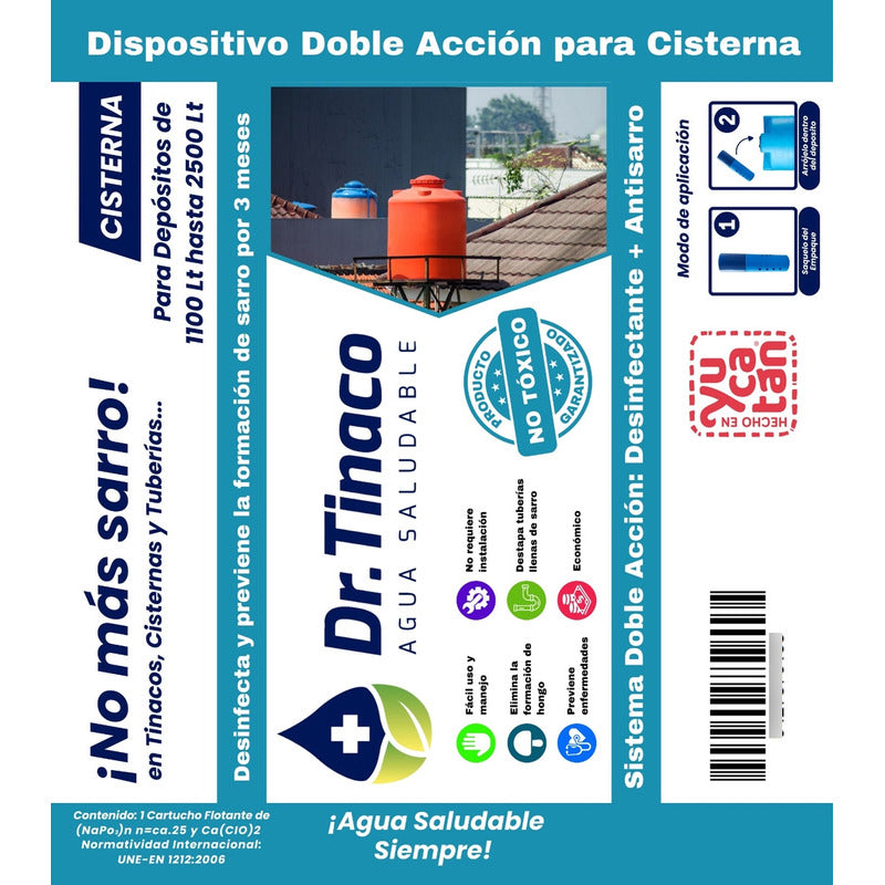 Dr. Tinaco Antisarro Y Desinfectante 1100-2200 Lts