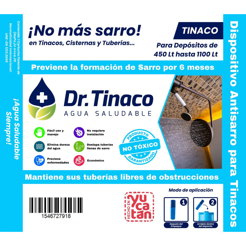 Anti Sarro 6 Meses (450 A 1100 Lts) 4 Pack Dr Tinaco