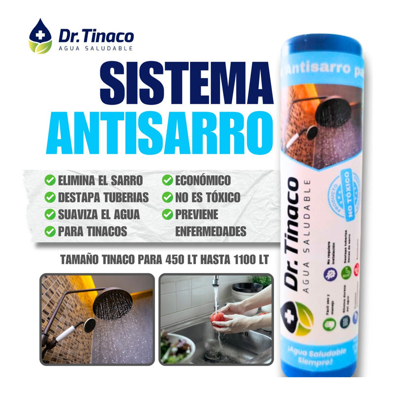 Suavizador De Agua Dr. Tinaco Antisarro 400-1100 Lts.