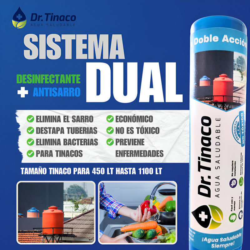 Dr. Tinaco Suavizador Anti Sarro + Desinfectante 5 Pack