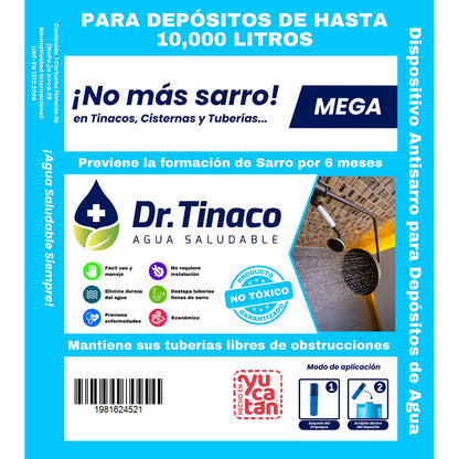 Suavizador De Agua Dr. Tinaco Antisarro Mega 10,000l