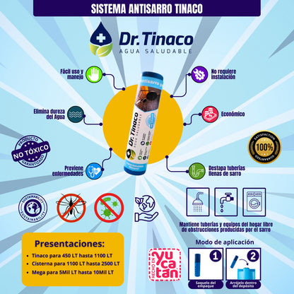 Anti Sarro 6 Meses (450 A 1100 Lts) 4 Pack Dr Tinaco
