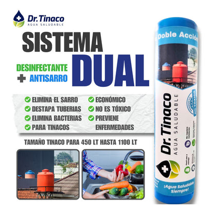 Dr. Tinaco Antisarro + Desinfectante 2 Pack 400-1100 Lts