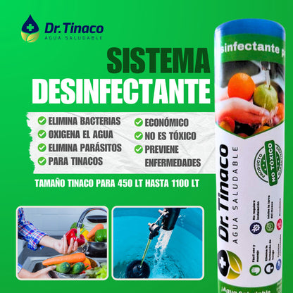 Desinfectante Para Agua Dr. Tinaco 400 A 1100 Lts